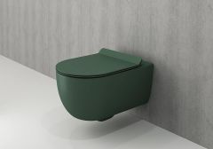 BOCCHI kompakt RIM-FREE konzolna ZELENA MAT WC šolja + daska V