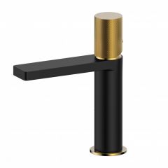 Copen NOOK slavina za lavabo Brushed Gold Black 102 GRIP