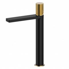 Copen NOOK slavina za lavabo XL Brushed Gold Black 103 GRIP