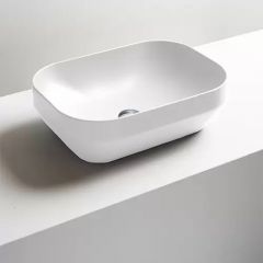 AXA Decus Square lavabo BELI mat 50x35 cm